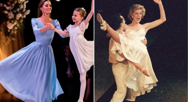 On New Year’s Eve, beneath the chandeliers of the Royal Opera House, something quietly extraordinary happened. Princess Catherine took her daughter Princess Charlotte by the hand — and together, they danced. “A DANCE THAT STOPPED THE ROOM — AND BROUGHT DIANA BACK INTO THE LIGHT.”A Beautiful Tribute: Princess Catherine and Princess Charlotte’s Dance for Diana