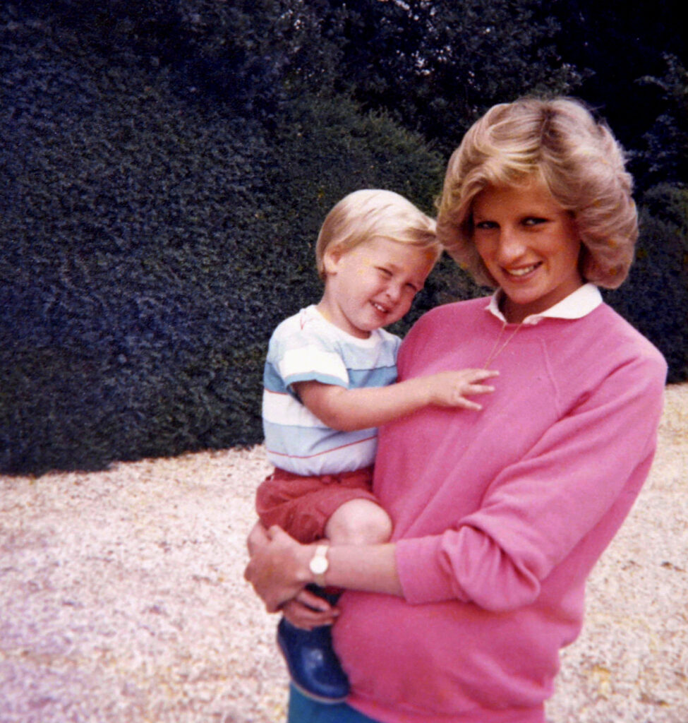 Princess Diana and Prince William 