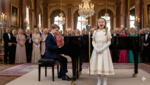 “For You, Grandpapa… Always” 💔🎵 — THE NIGHT GEORGE & CHARLOTTE’S BIRTHDAY DUET BROUGHT KING CHARLES TO HIS KNEES