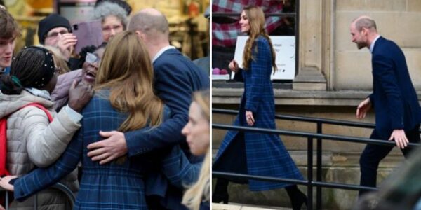 “That little boy wasn’t just a cute kid in the crowd…” In Scotland, Catherine suddenly stopped, knelt down to his eye level, and held him like she’d just heard something that made her unable to simply walk on. No one knows exactly what he said — the Palace hasn’t shared a thing — but the way she squeezed his hand for an extra beat made it feel like this wasn’t a “photo-op hug.”