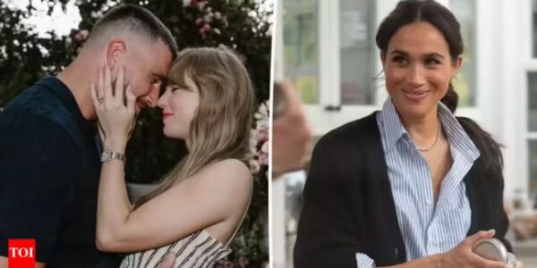 Insiders claim Travis Kelce exploded in fury after learning Meghan Markle had allegedly been angling for an invite to Taylor Swift’s wedding, shouting, “How dare you even think you’d be invited?” What followed was a swift lockdown of guest lists, tightened security, and a dramatic warning that has left Hollywood — and royal watchers — in meltdown.