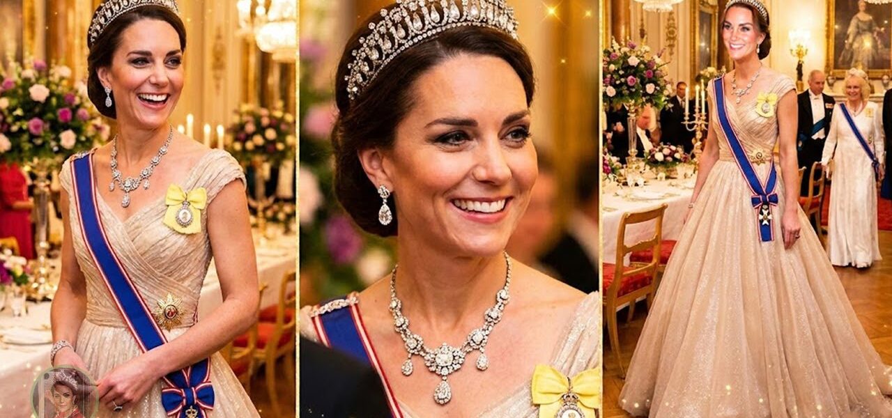 Princess Catherine STEALS the Spotlight in a Dazzling Gown & Princess Diana’s ICONIC Lover’s Knot Tiara