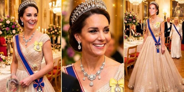 Princess Catherine STEALS the Spotlight in a Dazzling Gown & Princess Diana’s ICONIC Lover’s Knot Tiara