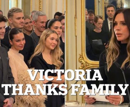 “Thank you to my children for always believing in my vision.” Victoria Beckham just received a major French arts honour in Paris — with David, Romeo, Cruz and Harper proudly watching from the crowd, clapping her on like a united front at the exact moment the family needed it most. But one absence spoke louder than any applause: Brooklyn didn’t show, just days after his explosive statement about cutting ties. On one side, a polished, career-defining celebration.