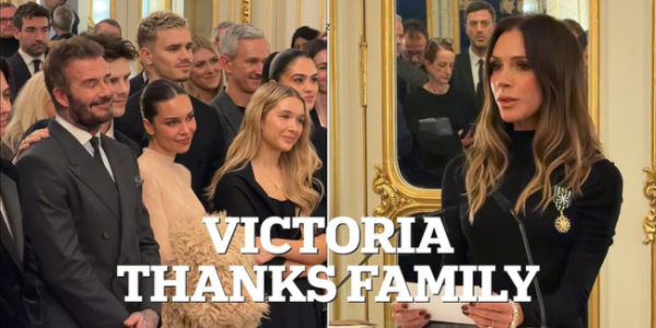 “Thank you to my children for always believing in my vision.” Victoria Beckham just received a major French arts honour in Paris — with David, Romeo, Cruz and Harper proudly watching from the crowd, clapping her on like a united front at the exact moment the family needed it most. But one absence spoke louder than any applause: Brooklyn didn’t show, just days after his explosive statement about cutting ties. On one side, a polished, career-defining celebration.