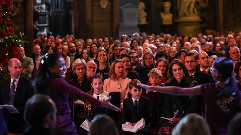The service took place on 5 December. Pic: Andrew Parsons/Kensington Palace