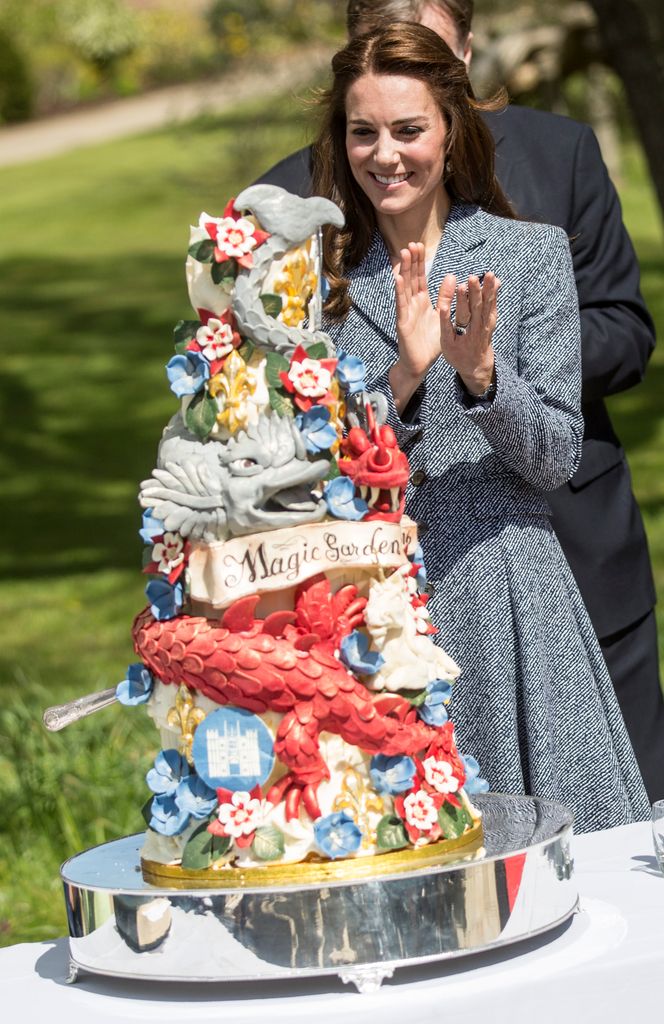 Kate with a cake