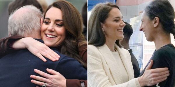 “In a quiet museum in Cornwall, Princess Kate suddenly froze… then ran in for a hug that no one saw coming.” 🥺👑 No protocol. No polite air-kiss. Just a long, tight embrace that made the whole room go still—because the woman Kate wrapped her arms around wasn’t a VIP guest or an official… it was her first teacher, the one who taught “Cathy” when she was just six years old. “You were the first person who made me love learning…”—said softly, but it landed like a wave of childhood rushing back in an instant. And that’s why this clip spread so fast: not because of a crown, but because a former little girl still remembers the person who believed in her first.