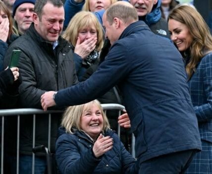 ROYAL RULES? GONE IN A FLASH. Prince William reportedly stopped mid-procession and rushed into the crowd to embrace a disabled woman — leaving onlookers stunned and even Princess Catherine visibly caught off guard. Witnesses say it wasn’t a random meet-and-greet either: the woman is believed to be someone from William’s past, a figure he hadn’t seen in years — which is why the moment felt so raw, so personal, and so unlike anything royal watchers expect. No speeches. No staged smiles. Just one unexpected hug… and the question everyone’s asking: who exactly was she to him?