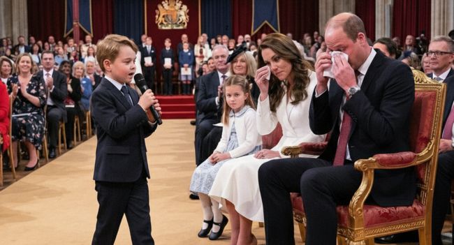 “Mother, this song is for you… every note, every line.” Prince George’s original song for Catherine leaves Windsor Castle in tears. But it’s the 14th line of the lyrics that is sending shockwaves through social media! In a rare, unscripted moment of pure emotion, the young Prince showed the world that behind the titles, he is simply a son who adores his mother. As George sang about “chasing away shadows,” the look on Princess Catherine’s face said a thousand words. Why are experts calling this the “most defining moment” for the future of the monarchy? “Mother, this song is for you… every note, every line.” Prince George’s original song for Catherine leaves Windsor Castle in tears. But it’s the 14th line of the lyrics that is sending shockwaves through social media! In a rare, unscripted moment of pure emotion, the young Prince showed the world that behind the titles, he is simply a son who adores his mother. As George sang about “chasing away shadows,” the look on Princess Catherine’s face said a thousand words. Why are experts calling this the “most defining moment” for the future of the monarchy?