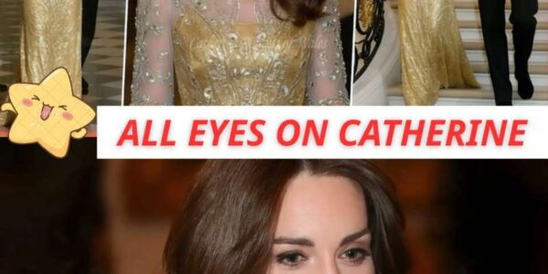 👑 ALL EYES ON CATHERINE — the Princess of Wales set the British Embassy Gala ablaze in a radiant Jenny Packham gown beside Prince William.