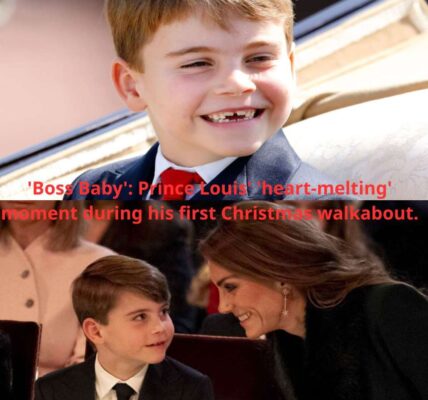 Prince Louis’ ‘heart-melting’ moment during his first Christmas walkabout.