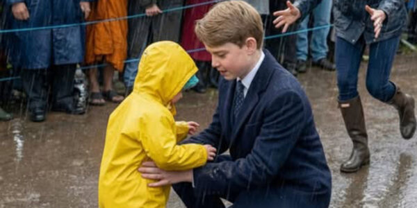 A touching moment involving Prince Louis is going viral online, with many social media users calling him the “Hero in the Rain” after a widely shared clip from a royal visit in Stirling. According to posts circulating across platforms, the young prince was seen stepping forward to help a toddler who had slipped into a rain puddle during a public walkabout. While details around the incident are still being discussed and not officially confirmed, the moment — captured on video by bystanders — quickly drew warm reactions for what viewers described as a spontaneous and kind gesture. Standing just behind him was Catherine, Princess of Wales, whose expression in the clip has also captured attention. Many commenters say her look combined royal composure with unmistakable maternal pride, turning a small interaction into a widely shared feel-good scene. Whether brief or symbolic, the moment resonated strongly with the public — a reminder of why candid, human reactions often travel further than formal appearances. 👉 Watch the heartwarming clip and judge the moment for yourself. ❤️
