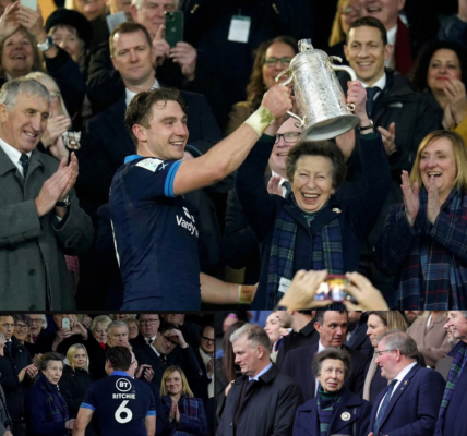 Shocking News! A tense rugby match at the Olympic Stadium took an electric turn when play suddenly halted—not for a goal, but for a moment of pure royal magic! –