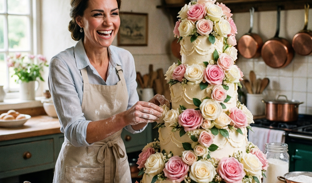 “SHE DIDN’T ASK FOR A CHEF.” — PRINCESS KATE BAKES HER OWN BIRTHDAY CAKE & BREAKS HEARTS WORLDWIDE 😭👑 –