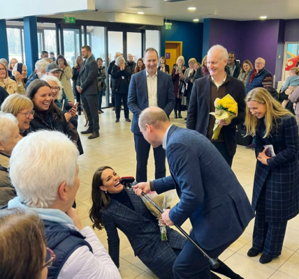 A playful moment from Prince William and Princess Catherine during their busy day in Stirling leaves locals speechless –