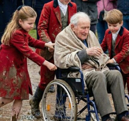 Oh no, some rules have been broken! 🚨 The little princes and princesses left their magnificent red royal robes behind to wade through mud and help an elderly man who was stuck!