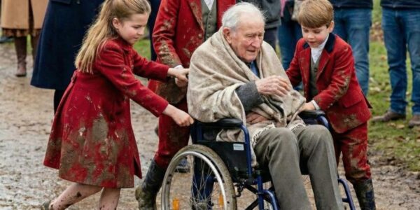 Oh no, some rules have been broken! 🚨 The little princes and princesses left their magnificent red royal robes behind to wade through mud and help an elderly man who was stuck!