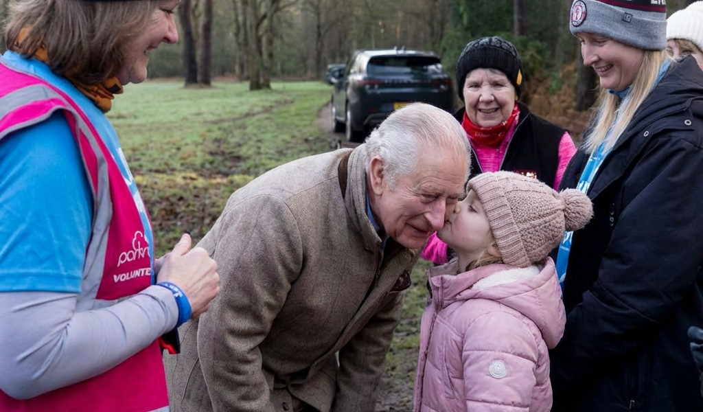 encouragement. In the cold morning air, amid heavy breathing and tired legs pushing past personal limits, the sight of a King appearing so simple and unexpectedly close turned the moment into something quietly cinematic. No speeches. No ceremony. Just people, meeting people. And it was precisely that ordinariness that made everyone who witnessed it want to linger for a beat longer. Watch the full unexpected moment in the first comment. –
