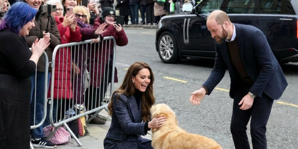 Crowds in Scotland React as Prince William and Princess Catherine Play with Dog –