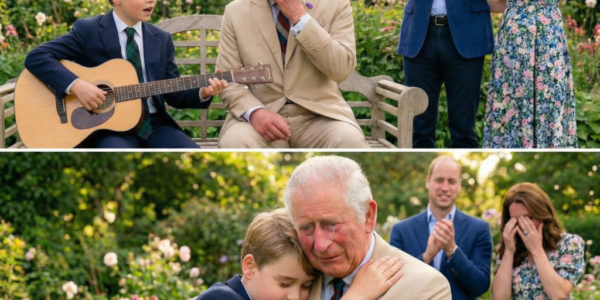 “I love you, Grandpa.” 🎤💔 A touching tribute from Prince George brought King Charles to tears. –
