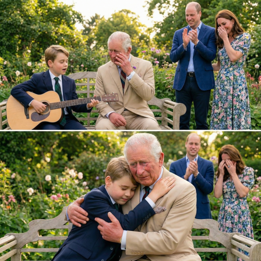 “I love you, Grandpa.” 🎤💔 A touching tribute from Prince George brought King Charles to tears. –