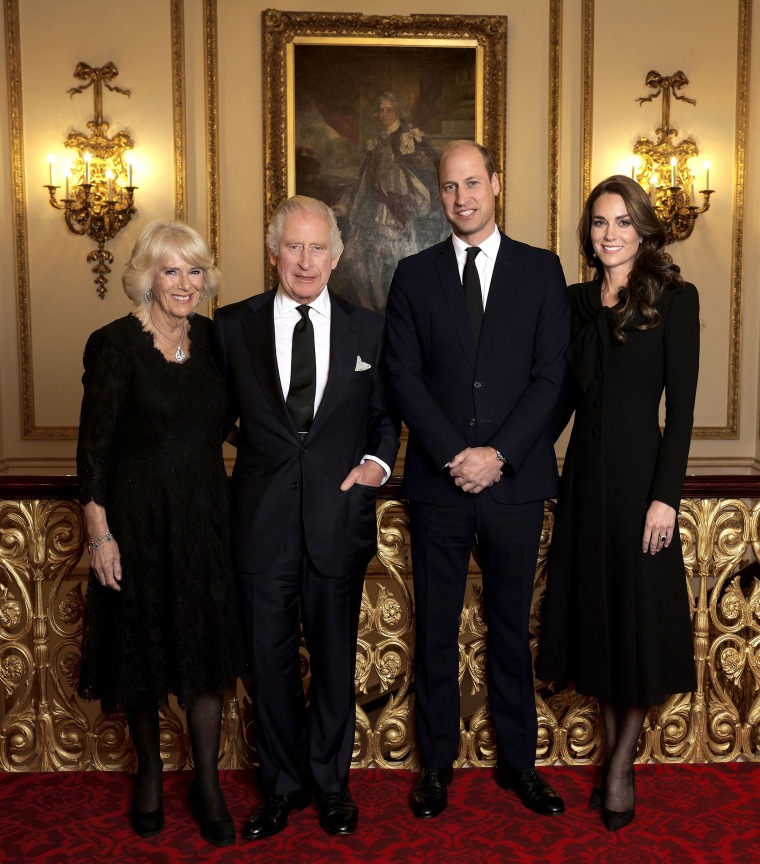Palace reveals new royal portrait of Charles, Camilla, William, Kate