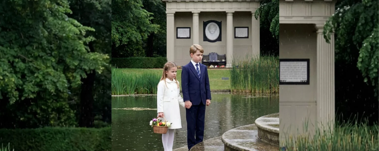 A Touching Tribute from Princess Charlotte and Prince George