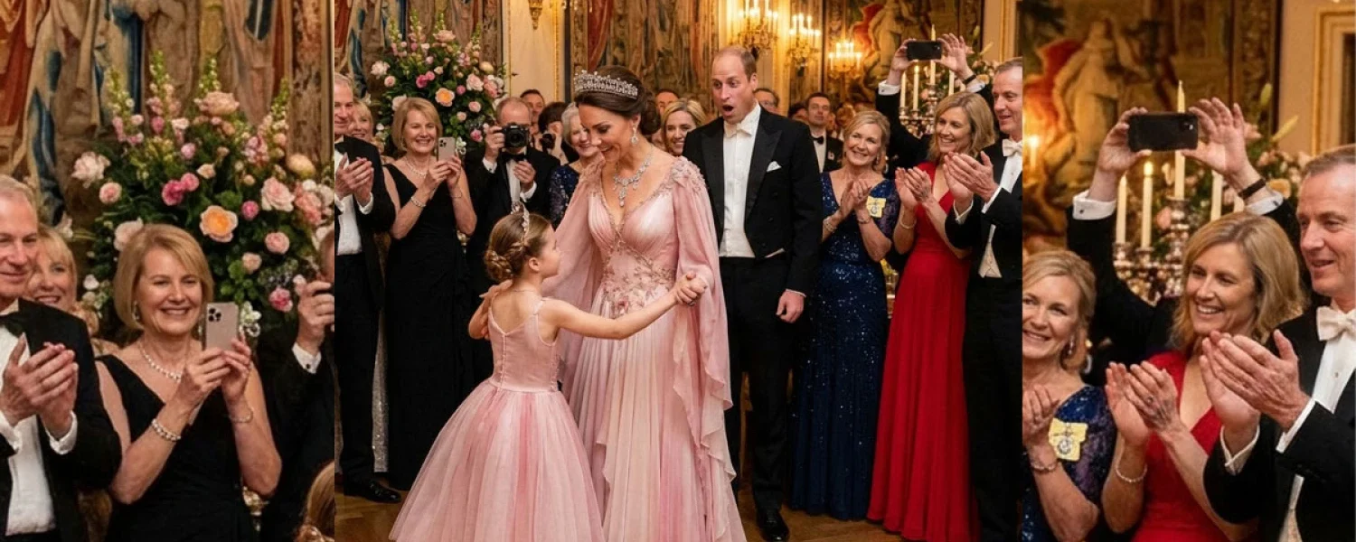 Princess Catherine and Princess Charlotte Dazzle in the Palace