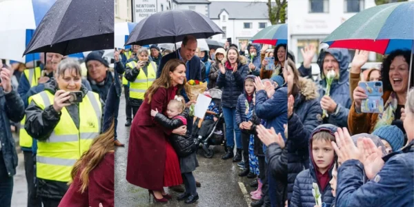 Princess Catherine, Prince William, and their heartwarming encounter in Newtown.