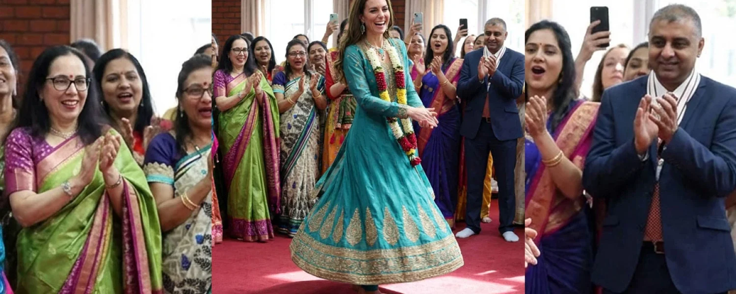 Catherine Goes Barefoot and Shows Off Joyful Bollywood Dance Wins Hearts in Leicester Catherine Goes Barefoot and Shows Off Joyful Bollywood Dance Wins Hearts in Leicester