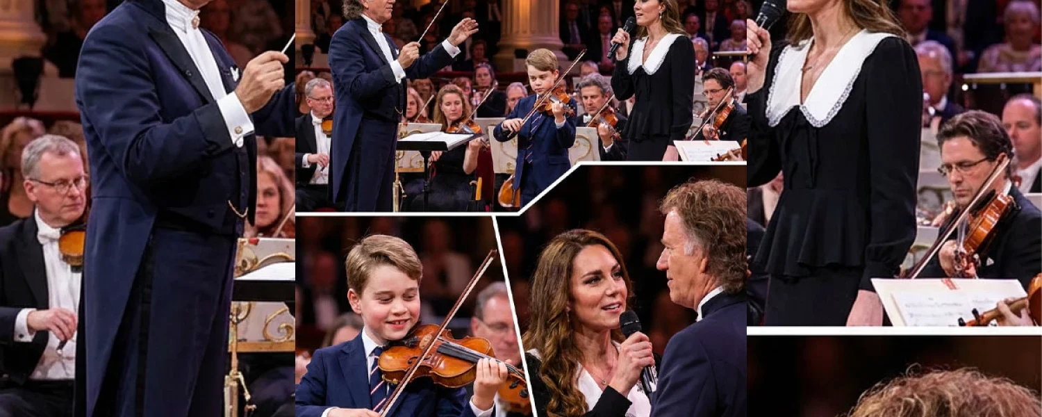 Princess Kate, André Rieu, and Prince George shone on stage for a wonderful moment!
