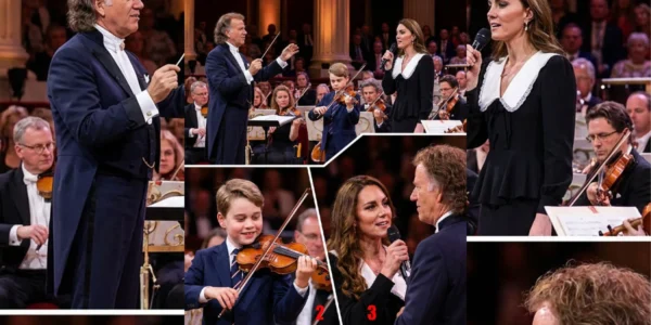Princess Kate, André Rieu, and Prince George shone on stage for a wonderful moment!