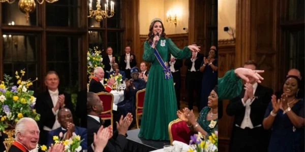 The Princess of Wales shone at the state reception for the President of Nigeria.