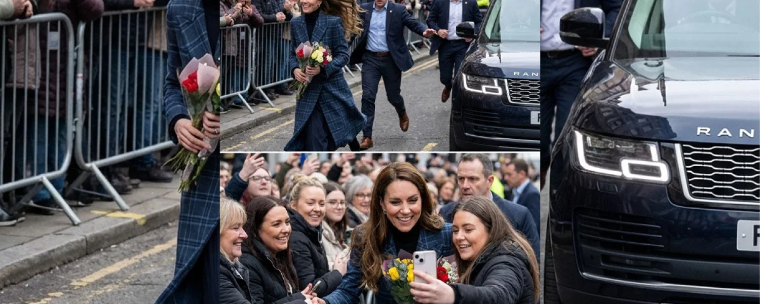 Princess Kate Runs to Fans Without Warning