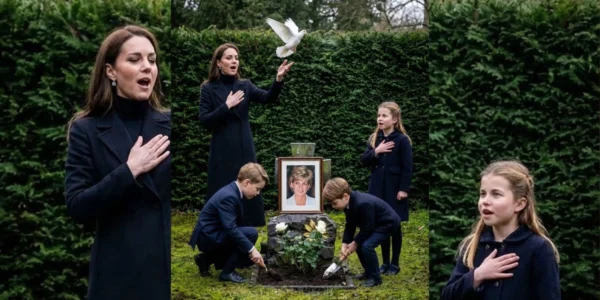 Princess Catherine and Her Sons Honor Queen Diana