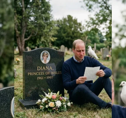 Prince William at Princess Diana’s Grave