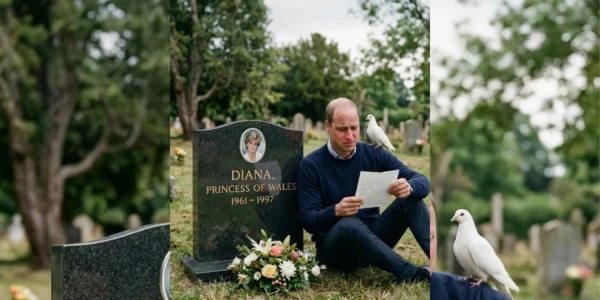 Prince William at Princess Diana’s Grave