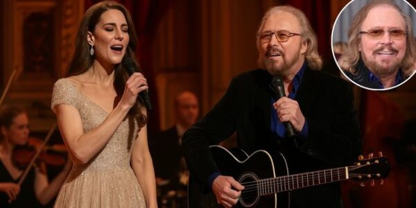 “When Princess Kate Stole the Spotlight: A Magical Duet With Barry Gibb That Melted Buckingham Palace”. “I Never Expected to Sing Tonight…” Whispered Princess Kate, and What Followed Was Nothing Short of Enchanting. In the Glittering Grandeur of Buckingham Palace, Amid Chandeliers and Champagne Flutes, the Unthinkable Happened: Barry Gibb Invited the Duchess to Join Him on Stage for an Impromptu Performance of How Deep Is Your Love.