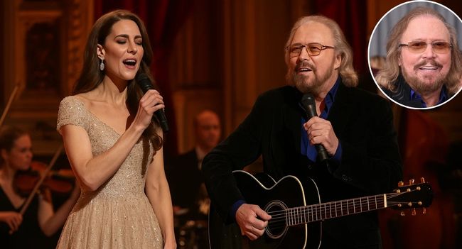 “When Princess Kate Stole the Spotlight: A Magical Duet With Barry Gibb That Melted Buckingham Palace”. “I Never Expected to Sing Tonight…” Whispered Princess Kate, and What Followed Was Nothing Short of Enchanting. In the Glittering Grandeur of Buckingham Palace, Amid Chandeliers and Champagne Flutes, the Unthinkable Happened: Barry Gibb Invited the Duchess to Join Him on Stage for an Impromptu Performance of How Deep Is Your Love.
