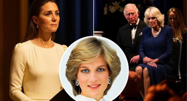 “She Never Held Them… But They Carry Her In Their Hearts.” On a warm July evening in the candlelit gardens of Kensington Palace, the Royal Family gathered to honor what would have been Princess Diana’s 64th birthday. But no one expected the tribute that would leave a nation in tears. Catherine, Princess of Wales, stepped to a white piano and whispered, “This is for our beloved mother — forever cherished. Even though the children never met their grandmother… they loved her.” Her voice cracked. William looked down, hand on George’s shoulder. The garden fell silent. Then, Catherine played—a melody soft, aching, sacred. The music said what words could not: Diana lived on. In stories. In kindness. In every beat of her grandchildren’s hearts. As the last note faded, no one clapped. No one dared. Because in that silence, the world finally understood: she never met them… but somehow, they miss her. They love her.