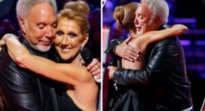 “I’ve waited 30 years for this…” Sir Tom Jones whispered as he gently touched Céline Dion’s cheek—just moments after the two legends stunned the world with a raw, unrehearsed duet of “I Who Have Nothing.” No cameras were ready, no announcements made—just two voices shaped by time and loss, coming together in a performance so emotional the audience froze, contestants cried backstage, and even the judges forgot to speak. It wasn’t perfect—it was real. And as the final note faded, the world held its breath for a moment no one planned, but no one will ever forget