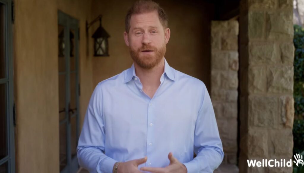Prince Harry speaks in WellChild video