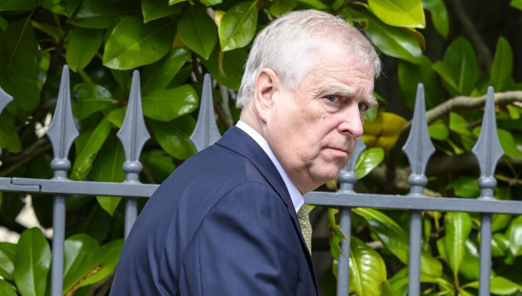 Andrew Mountbatten-Windsor in suit for royal Easter service