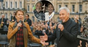 When Legends Collide: Sir Cliff Richard and Sir Tom Jones Stun Fans With Emotional Jubilee Duet. In a Breathtaking Moment at the Royal Jubilee Concert, Sir Cliff Richard and Sir Tom Jones Shocked the World by Sharing the Stage for the Very First Time. As the First Notes of “Congratulations” Rang Out, the Crowd Erupted in Disbelief. Dressed in Sparkling Suits, the Two Knighted Icons Embraced Before Launching Into a Powerful, Joy-Filled Duet That Lit Up Buckingham Palace.