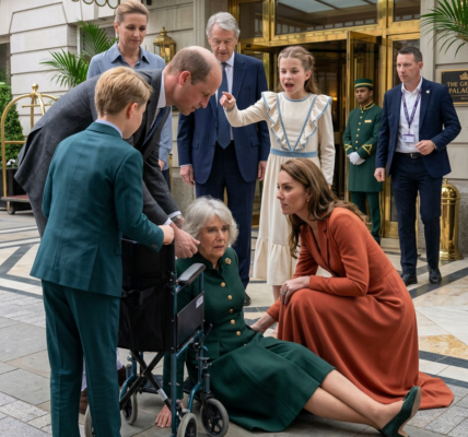 SHOCKING SCENE OUTSIDE THE PALACE! 🚨 A moment NO ONE expected has just sent social media into…