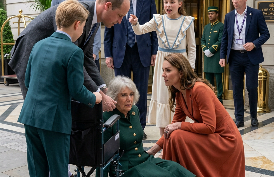 SHOCKING SCENE OUTSIDE THE PALACE! 🚨 A moment NO ONE expected has just sent social media into…