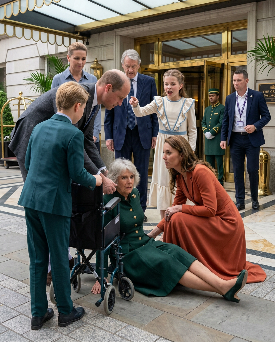 SHOCKING SCENE OUTSIDE THE PALACE! 🚨 A moment NO ONE expected has just sent social media into…