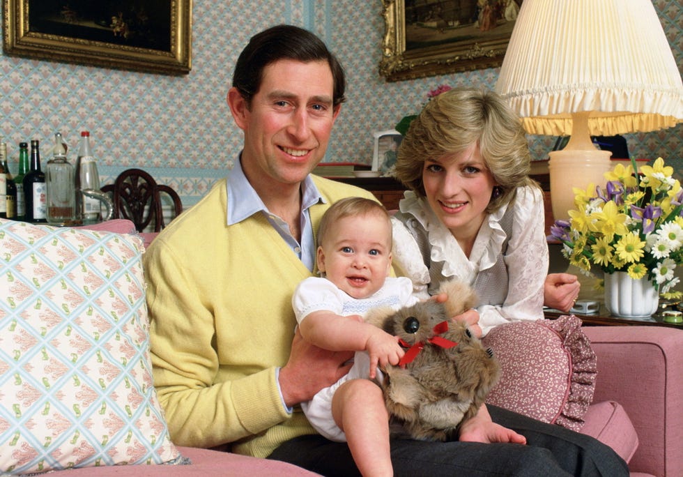Photos of Diana, Princess of Wales at Home with Prince William, Prince Harry, and Prince Charles