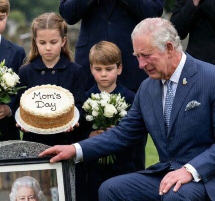 “I miss you every day, Mom…” 🕊️😭 A heartbreaking moment as King Charles breaks down in tears at Elizabeth II’s grave.